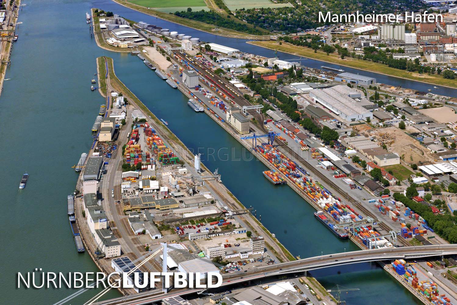 Mannheimer Hafen, Luftbild