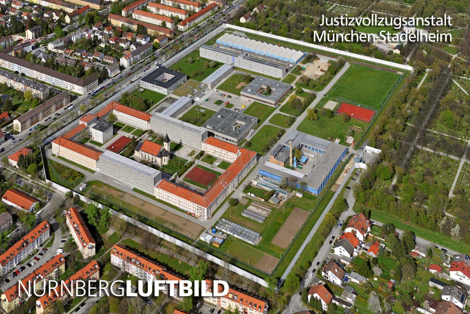 Justizvollzugsanstalt München-Stadelheim, Luftbild