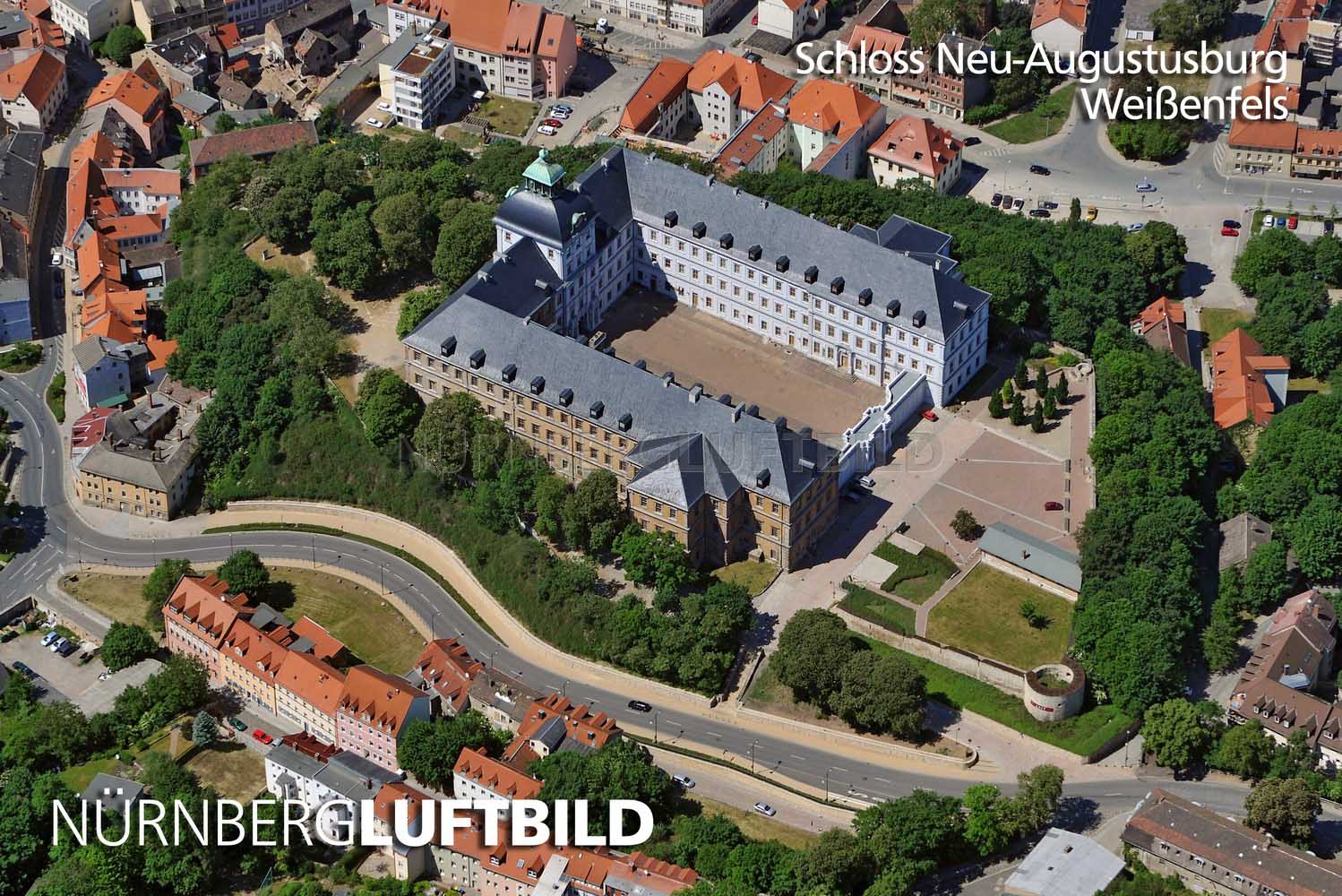 Schloss Neu-Augustusburg, Weißenfels, Luftbild