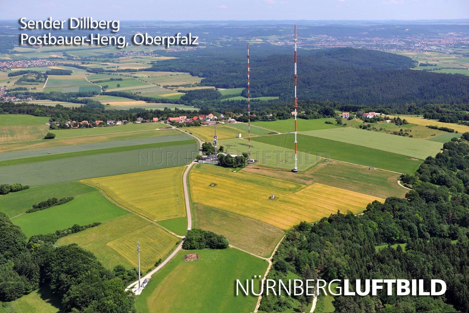 Sender Dillberg, Postbauer-Heng, Luftaufnahme