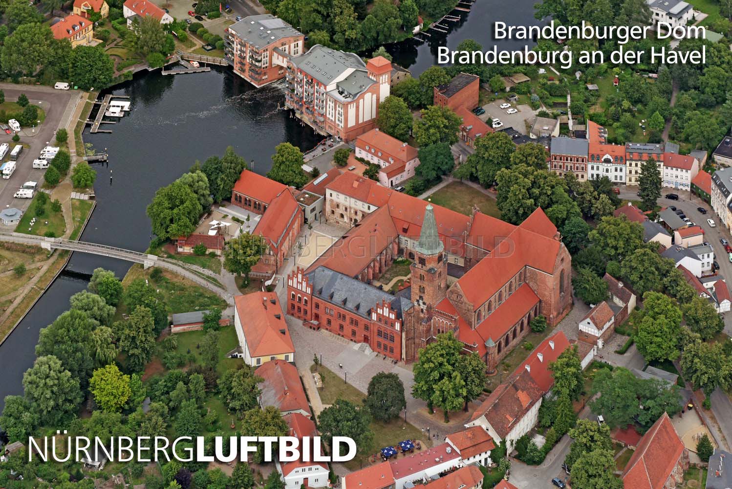Brandenburger Dom, Brandenburg an der Havel, Luftbild