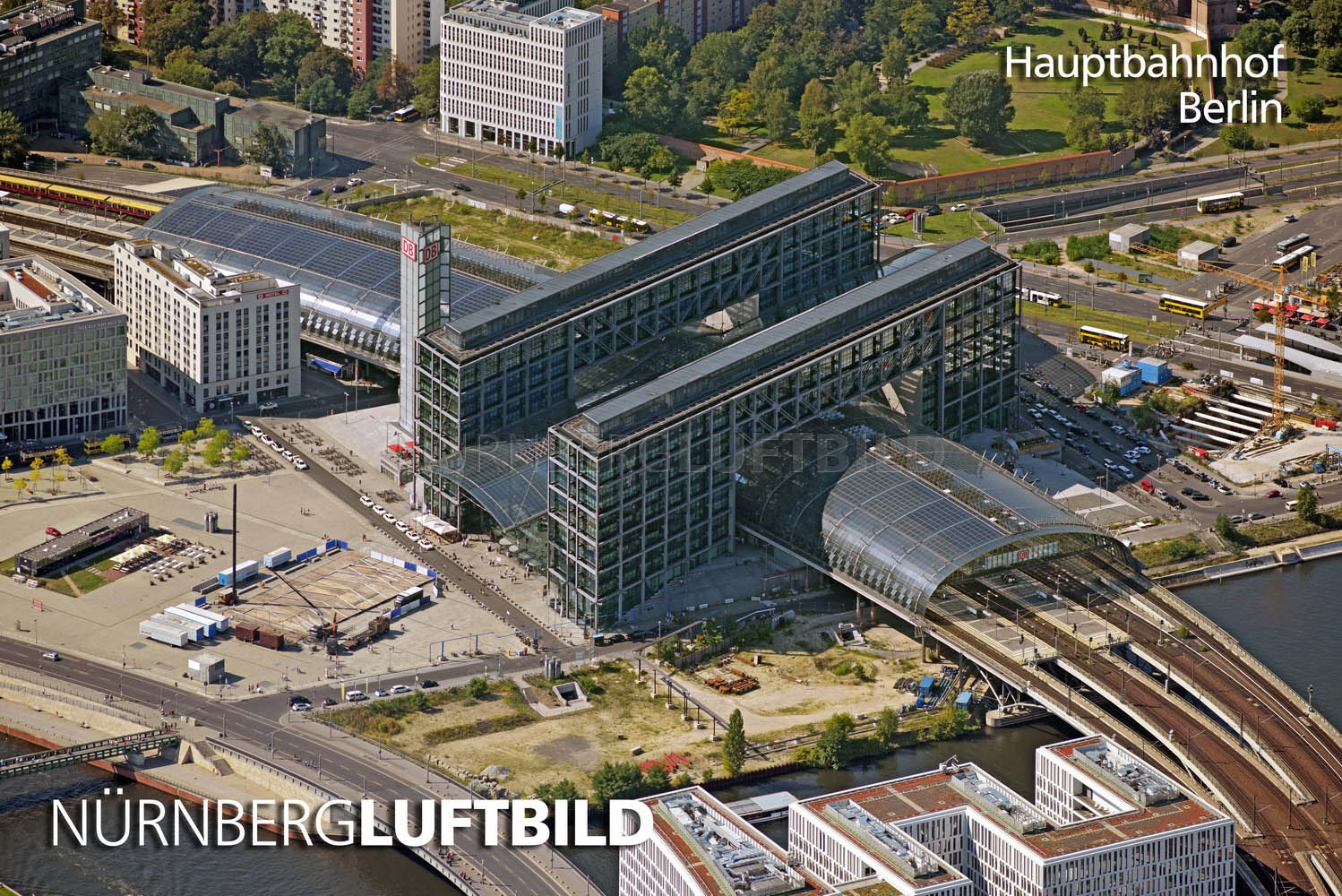 Hauptbahnhof, Berlin, Luftaufnahme