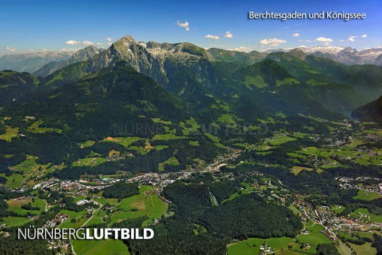 Berchtesgaden und Königssee, Luftaufnahme