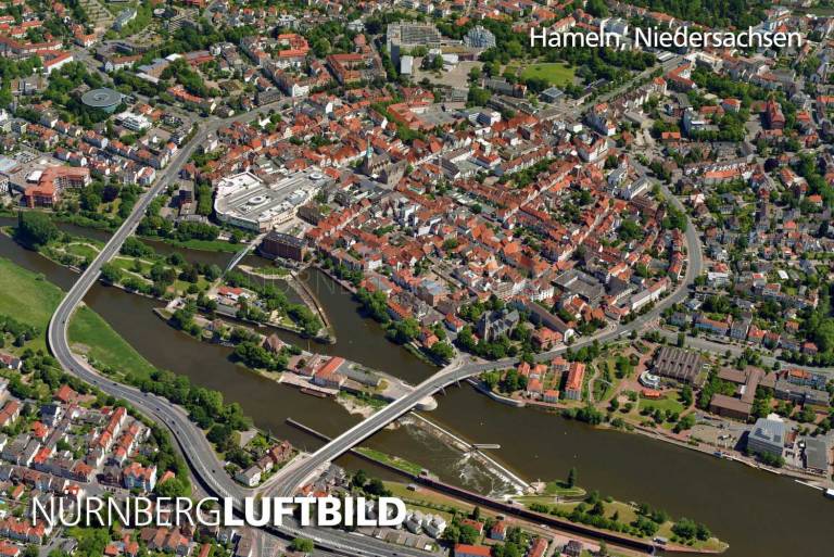 Hameln, Niedersachsen, Luftbild