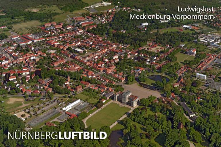 Ludwigslust, Mecklenburg-Vorpommern, Luftbild