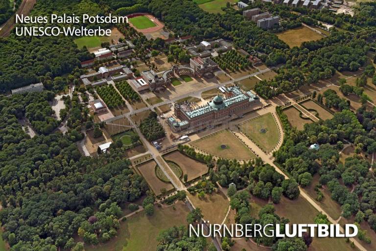 Neues Palais Potsdam, Luftaufnahme