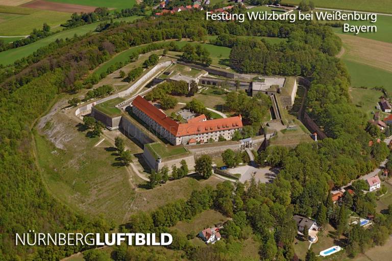 Festung Wülzburg bei Weißenburg, Luftbild