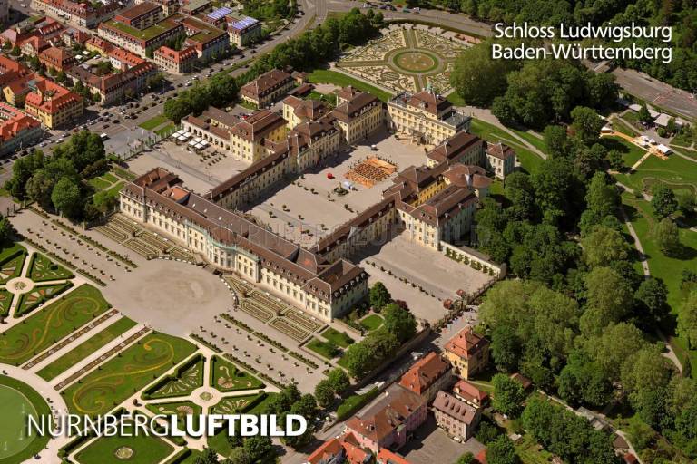 Schloss Ludwigsburg, Luftaufnahme