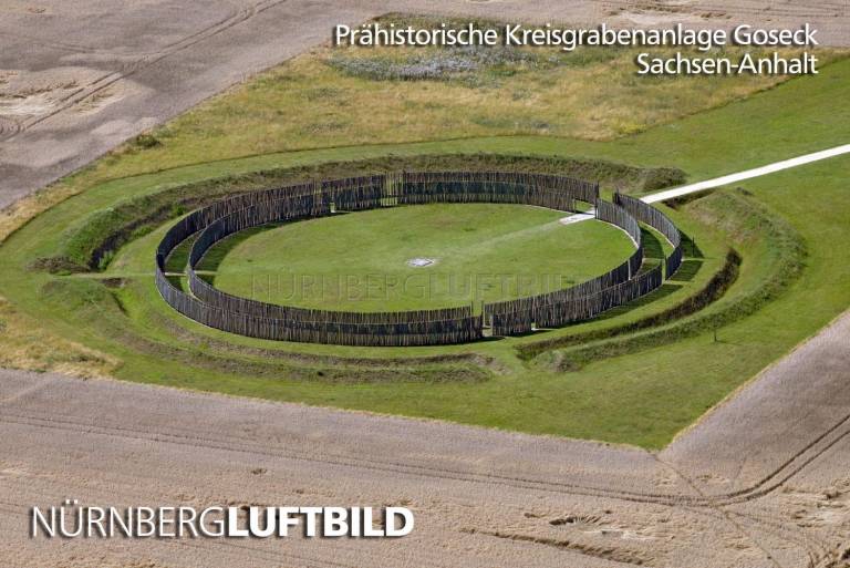 Prähistorische Kreisgrabenanlage Goseck, Luftaufnahme