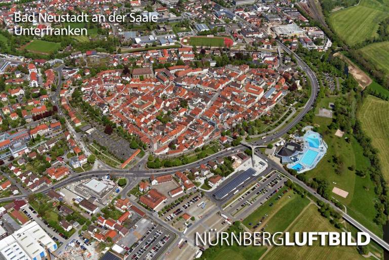 Bad Neustadt an der Saale, Luftaufnahme