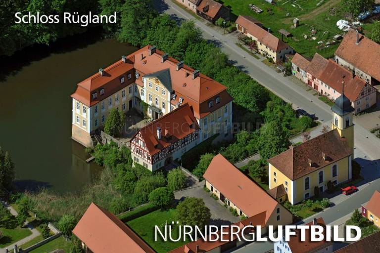Schloss Rügland, Luftaufnahme