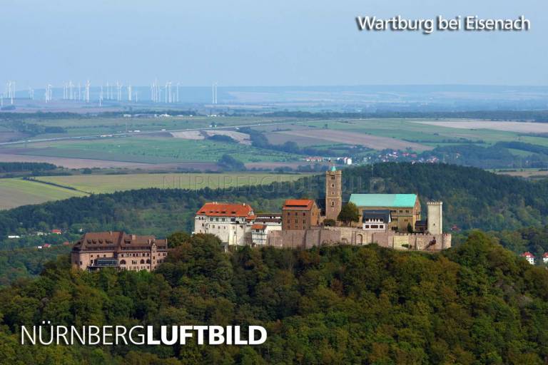 Wartburg bei Eisenach, Luftaufnahme