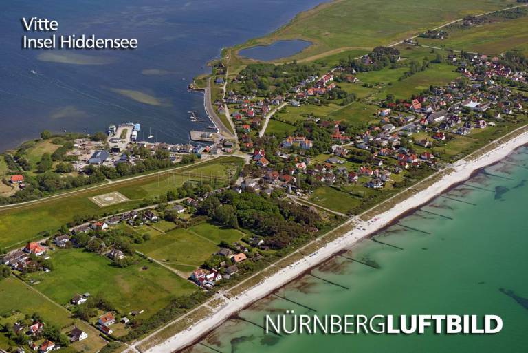 Vitte auf der Insel Hiddensee, Luftbild