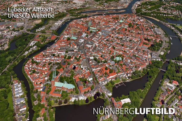 Lübecker Altstadt, Luftaufnahme