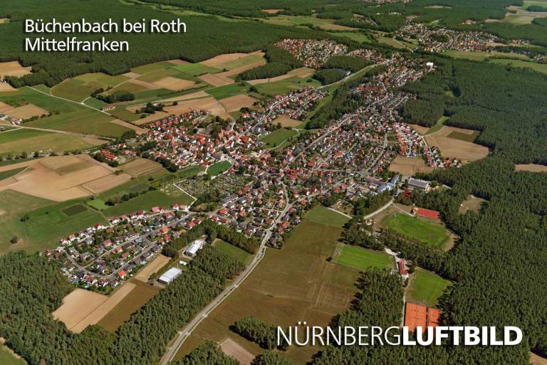 Büchenbach bei Roth, Luftaufnahme