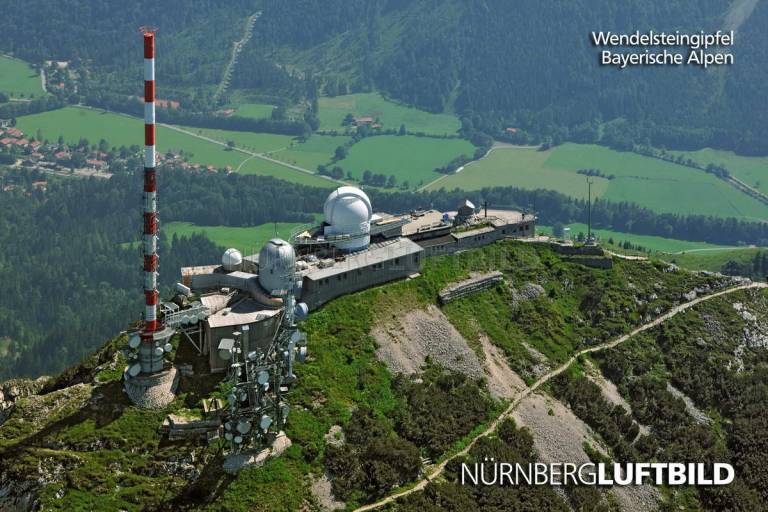 Wendelsteingipfel, Bayrische Alpen, Luftaufnahme