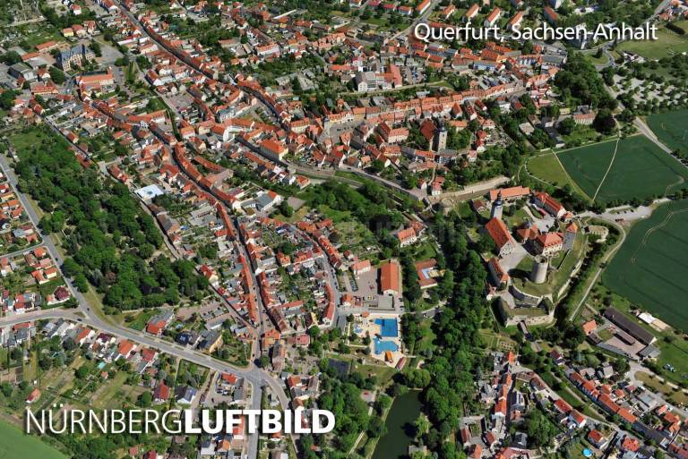 Querfurt, Sachsen-Anhalt, Luftaufnahme