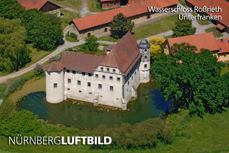 Wasserschloss Roßrieth, Luftaufnahme