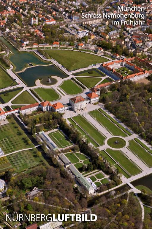München, Schloss Nymphenburg im Frühjahr