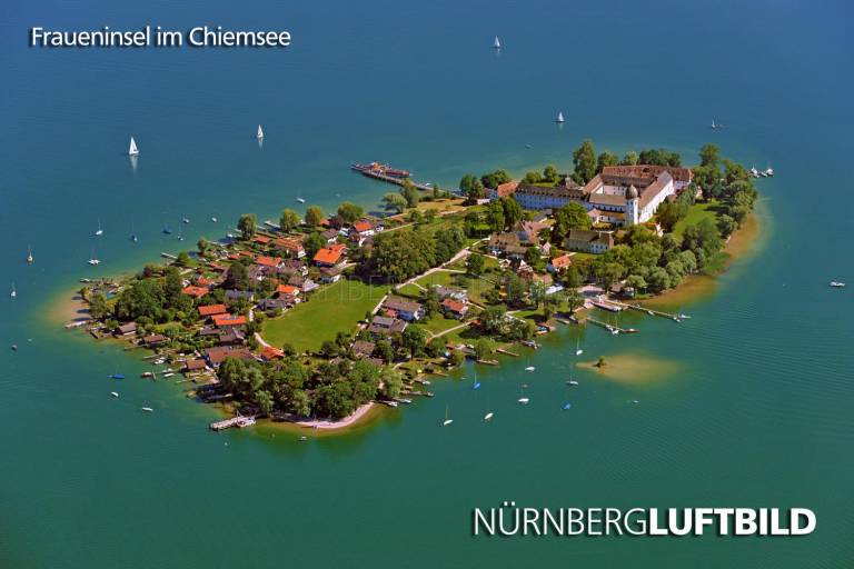 Fraueninsel im Chiemsee, Luftbild