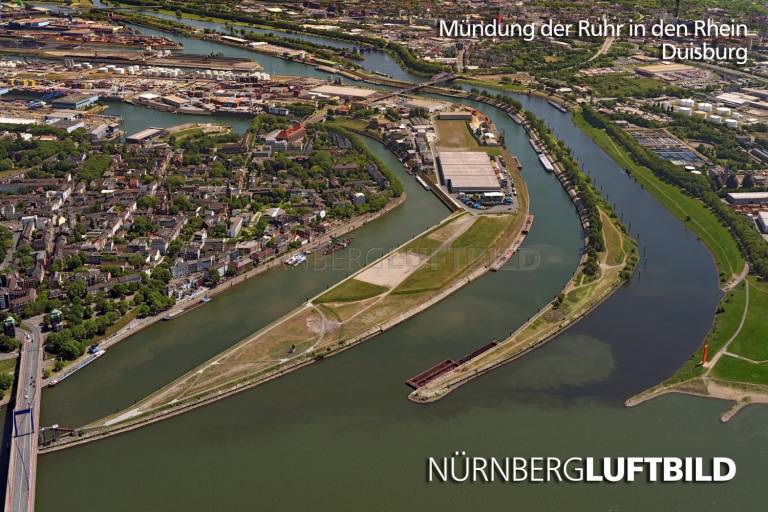 Mündung der Ruhr in den Rhein, Duisburg