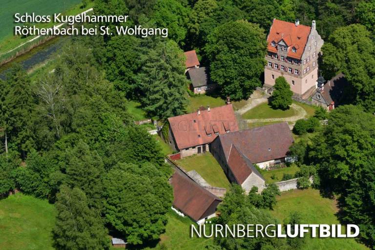 Schloss Kugelhammer, Röthenbach bei St. Wolfgang, Luftbild
