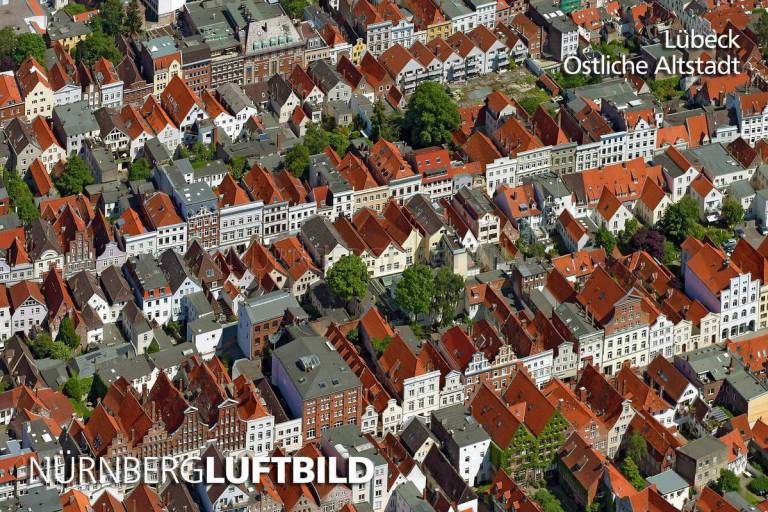 Östliche Altstadt von Lübeck, Luftaufnahme