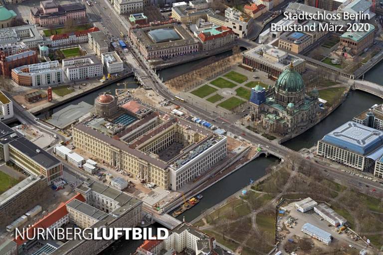 Stadtschloss Berlin, Baustand März 2020