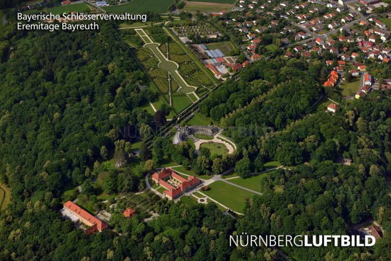 Eremitage Bayreuth, Luftaufnahme