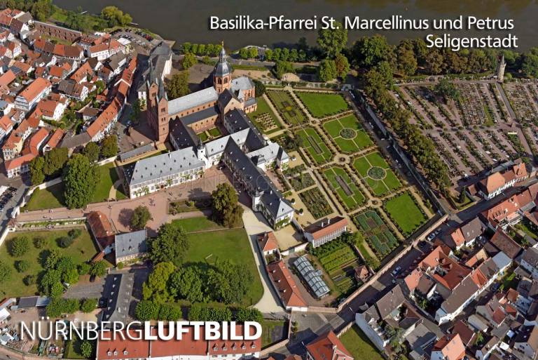 Basilika-Pfarrei St. Marcellinus und Petrus, Luftbild