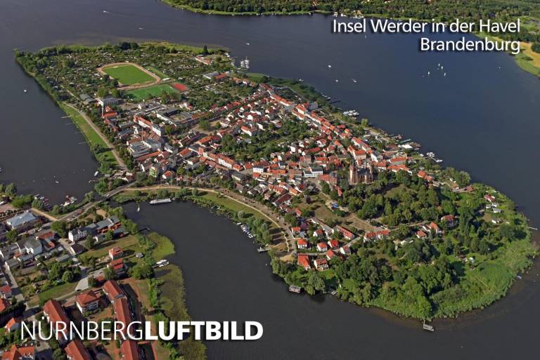 Insel Werder in der Havel, Luftaufnahme