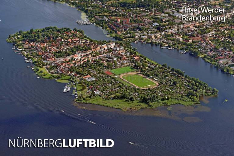 Insel Werder, Luftaufnahme