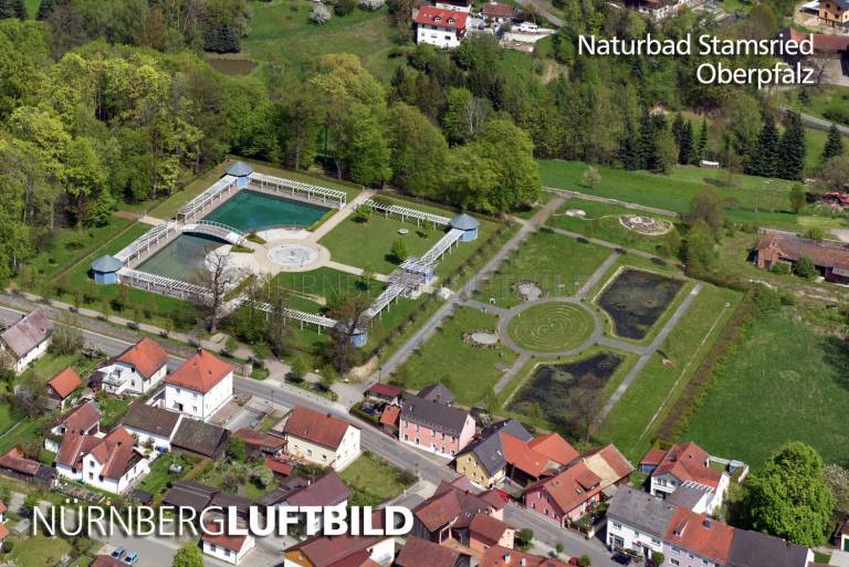 Naturbad Stamsried, Luftaufnahme