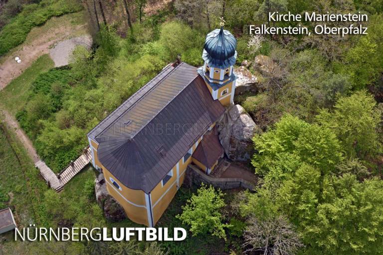 Kirche Marienstein, Falkenstein, Luftaufnahme