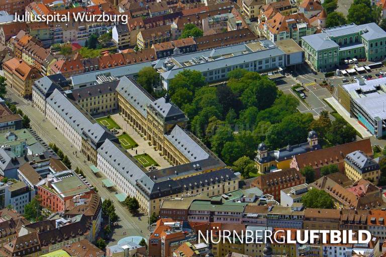 Juliusspital Würzburg, Luftaufnahme