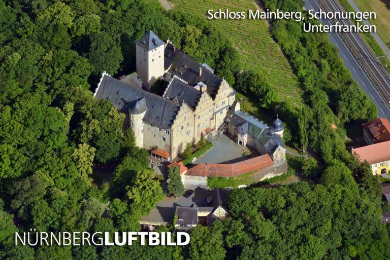 Schloss Mainberg, Schonungen, Luftaufnahme