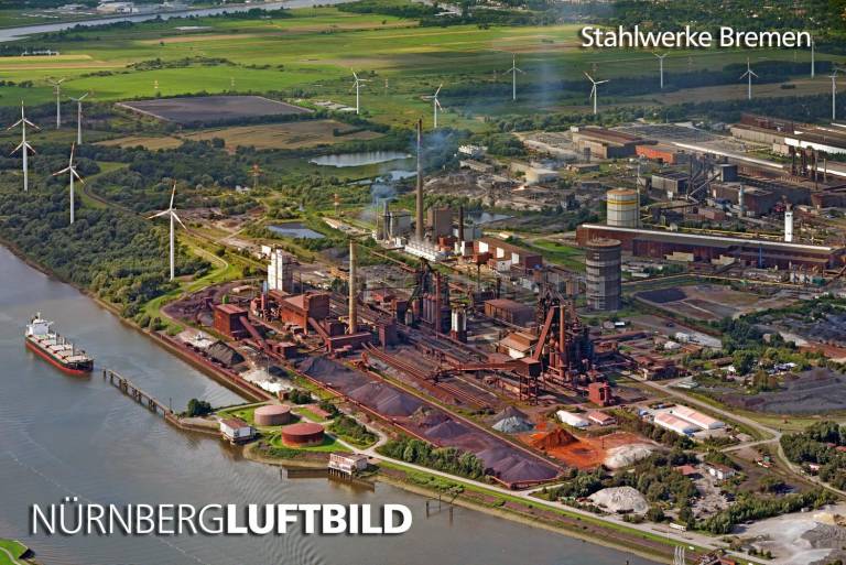 Stahlwerke Bremen, Luftaufnahmen