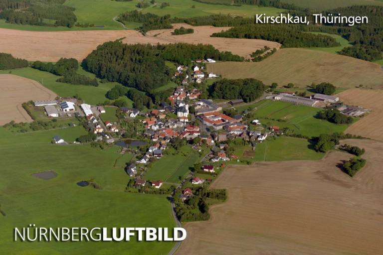 Kirschkau in Thüringen, Luftaufnahme