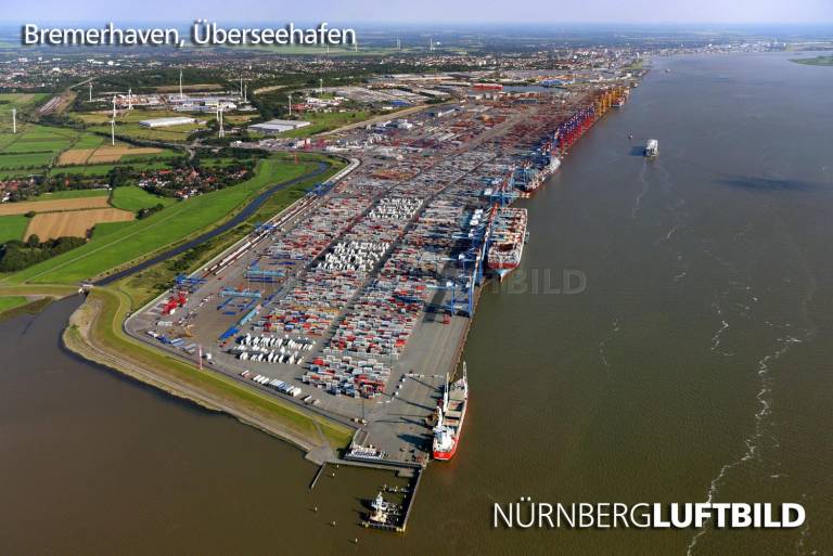 Bremerhaven, Überseehafen, Luftbild