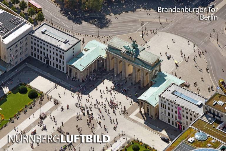 Brandenburger Tor, Berlin, Luftaufnahme