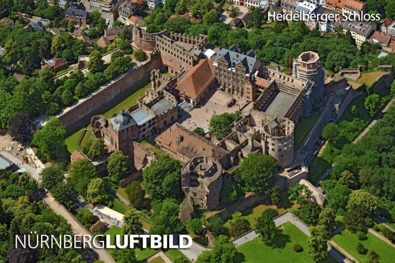 Heidelberger Schloss, Luftaufnahme