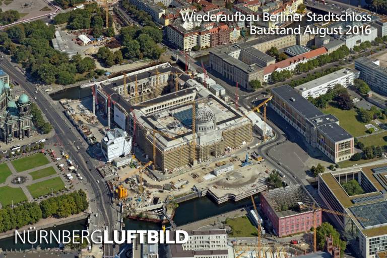 Wiederaufbau Berliner Stadtschloss, Luftaufnahme