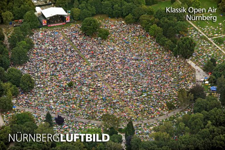 Klassik Open Air im Luitpoldhein Nürnberg, Luftaufnahme