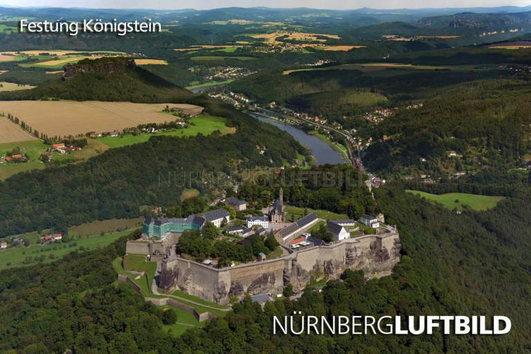 Festung Königstein, Luftaufnahme