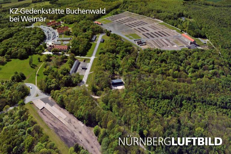KZ-Gedenkstätte Buchenwald bei Weimar, Luftbild