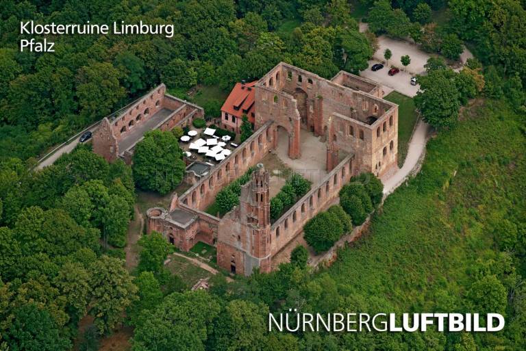 Klosterruine Limburg, Luftaufnahme
