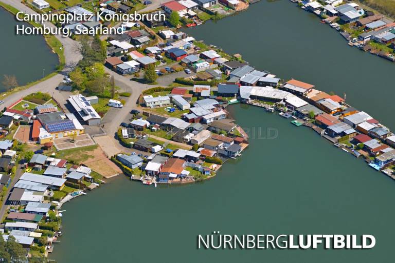 Campingplatz Königsbruch, Homburg, Luftaufnahme