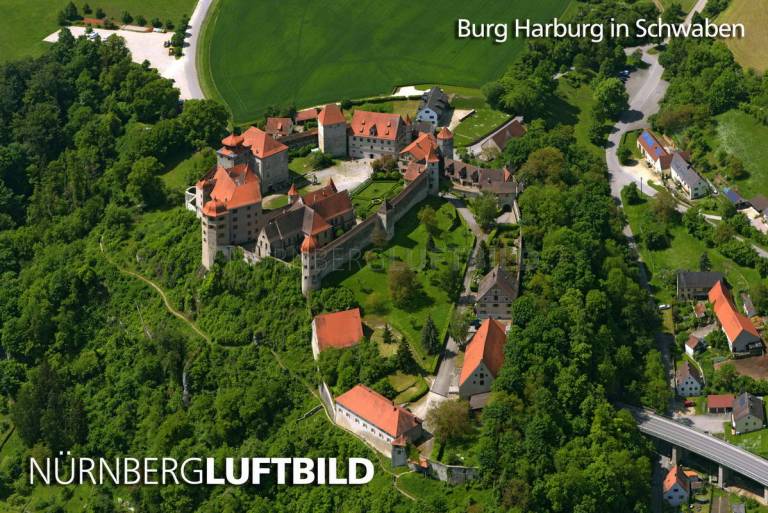 Burg Harburg in Schwaben, Luftaufnahme