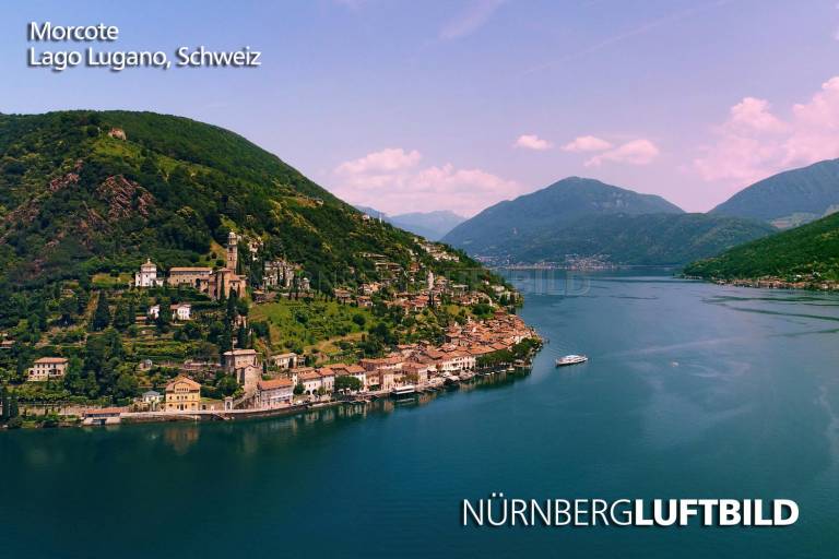 Morcote, Lago Lugano, Schweiz