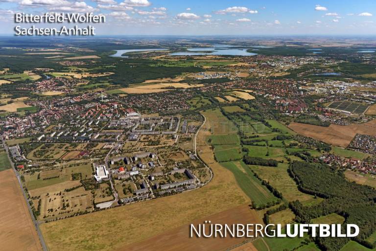 Bitterfeld-Wolfen, Luftaufnahme